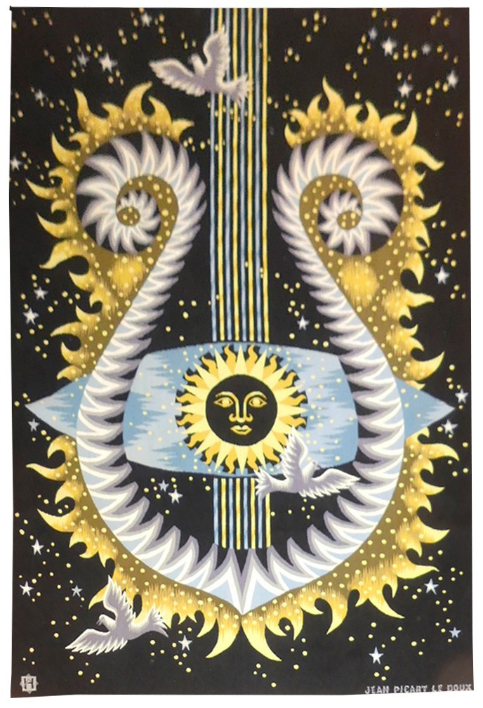 Jean Picart Le Doux - Sun-lyre - Aubusson Tapestry