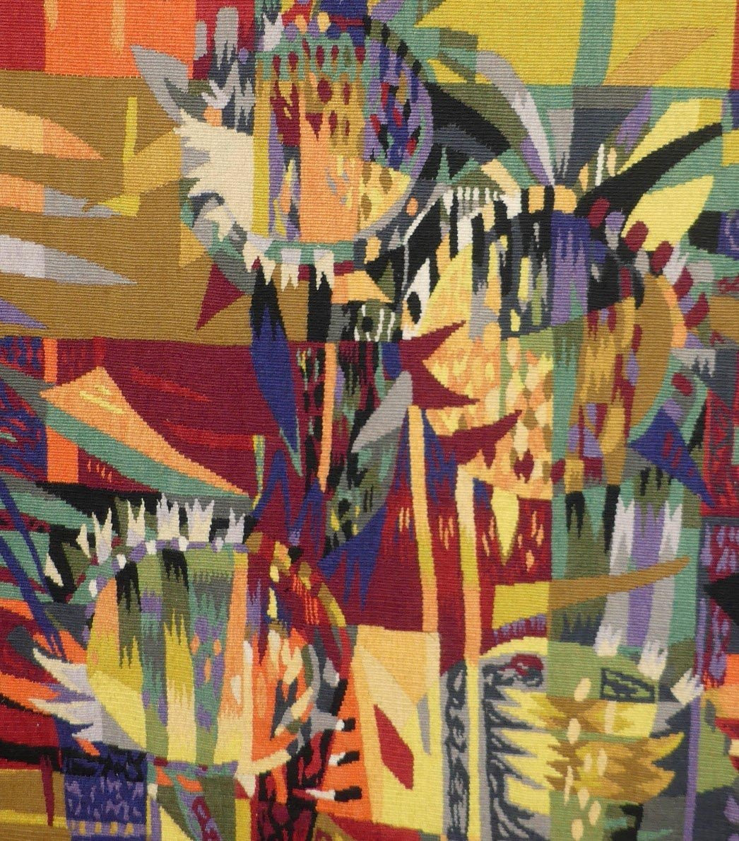 Camille HILAIRE - Les tournesols  - Tapisserie d'Aubusson-photo-2