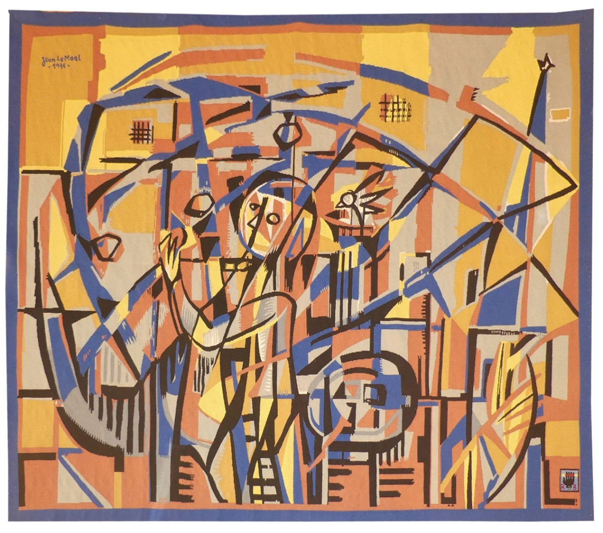 Jean LE MOAL - La cueillette des fruits   -  Tapisserie d'Aubusson