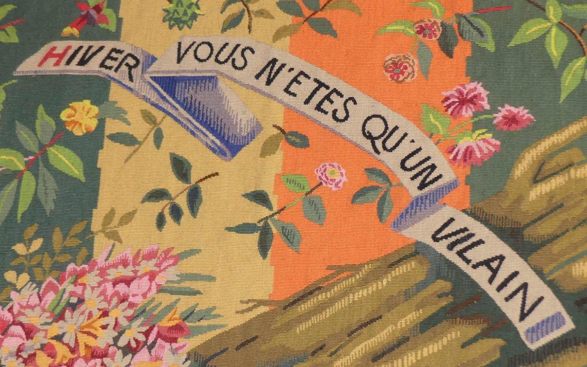 Paul Vera - Winter, You Are Nothing But A Villain - Aubusson Tapestry-photo-4
