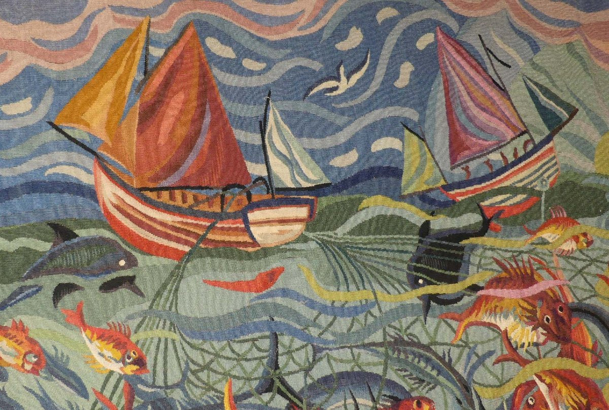 Robert NALY -  Pêche miraculeuse  -  Tapisserie-photo-3