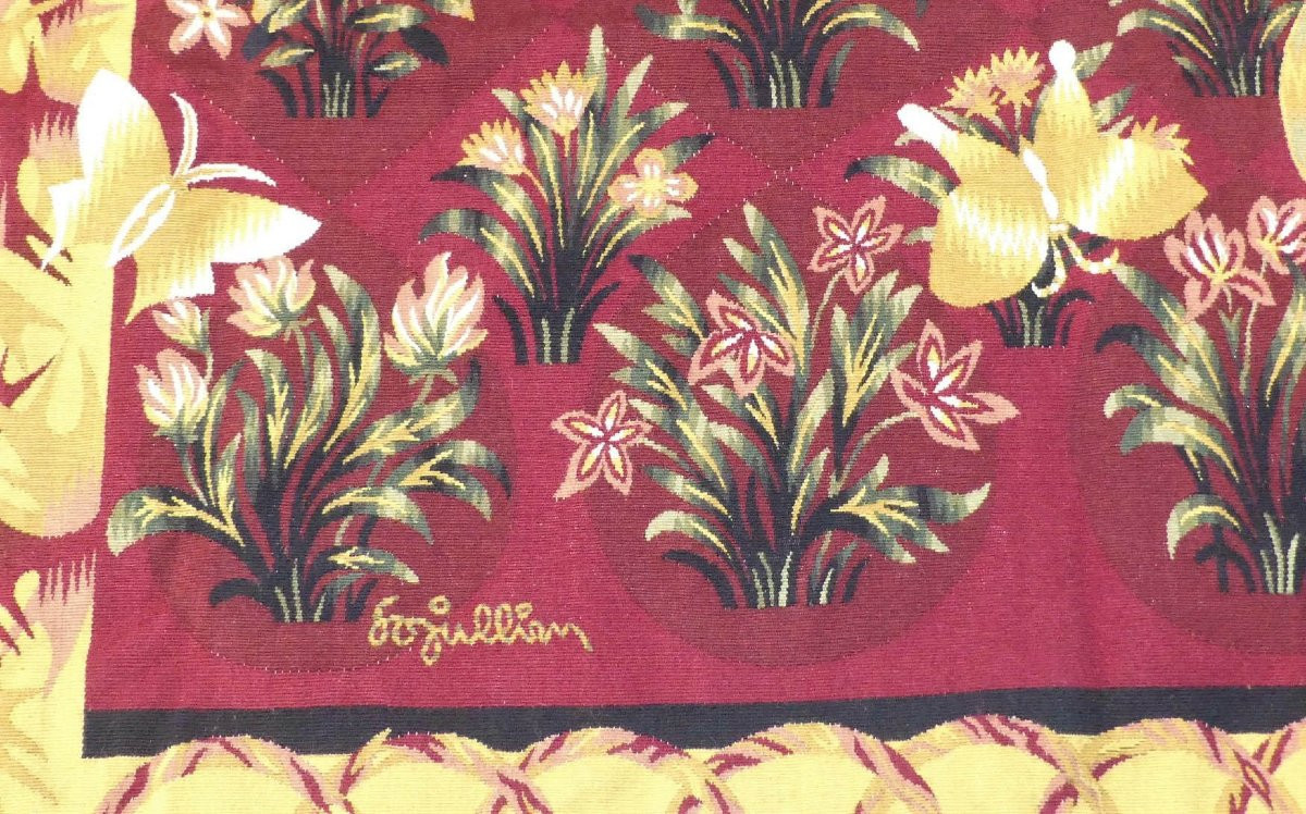 Louis-Marie JULLIEN  -  Tapis de jardin  - Tapisserie d'Aubusson-photo-4