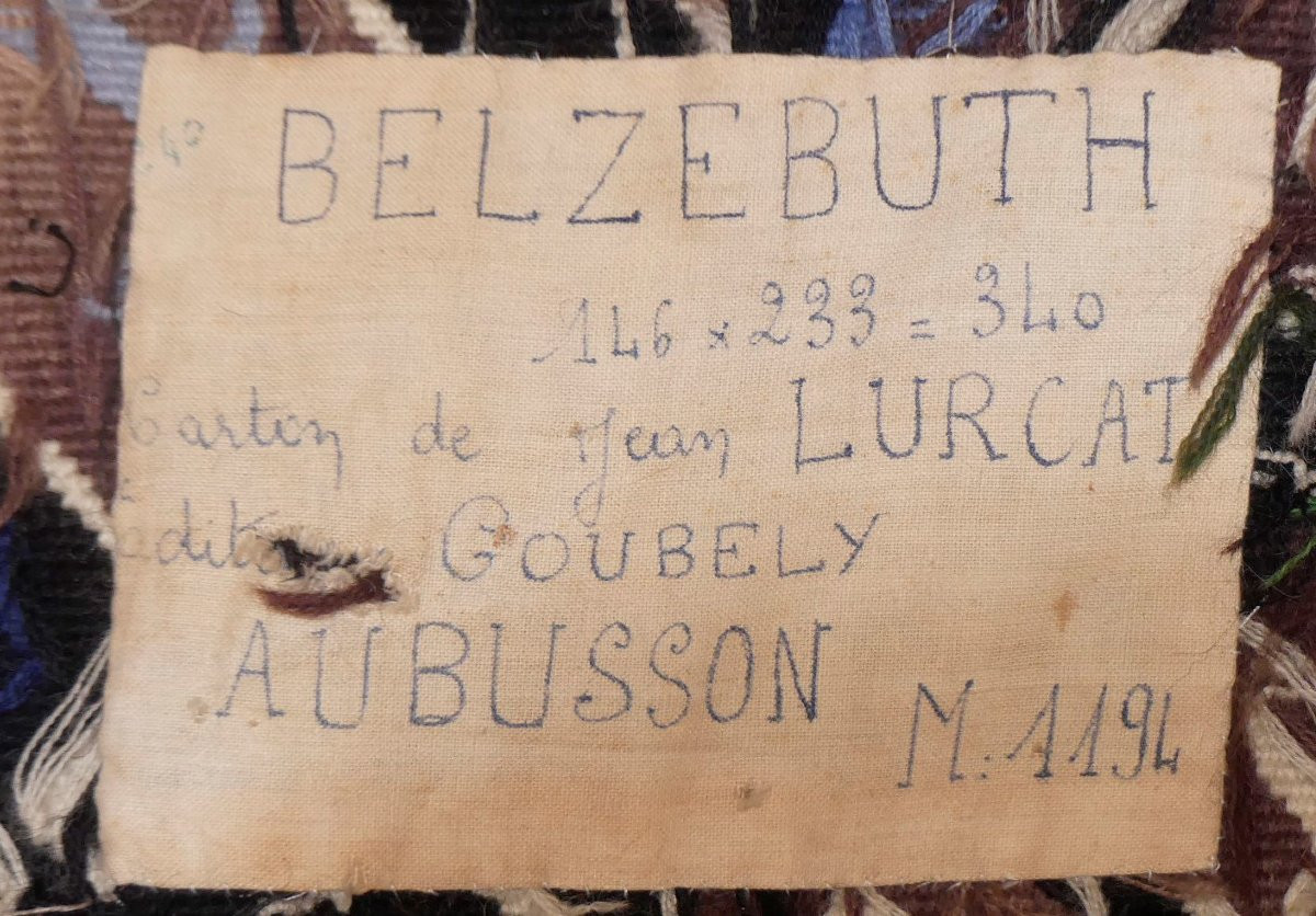 Jean Lurçat - Beelzebub - Aubusson Tapestry-photo-4