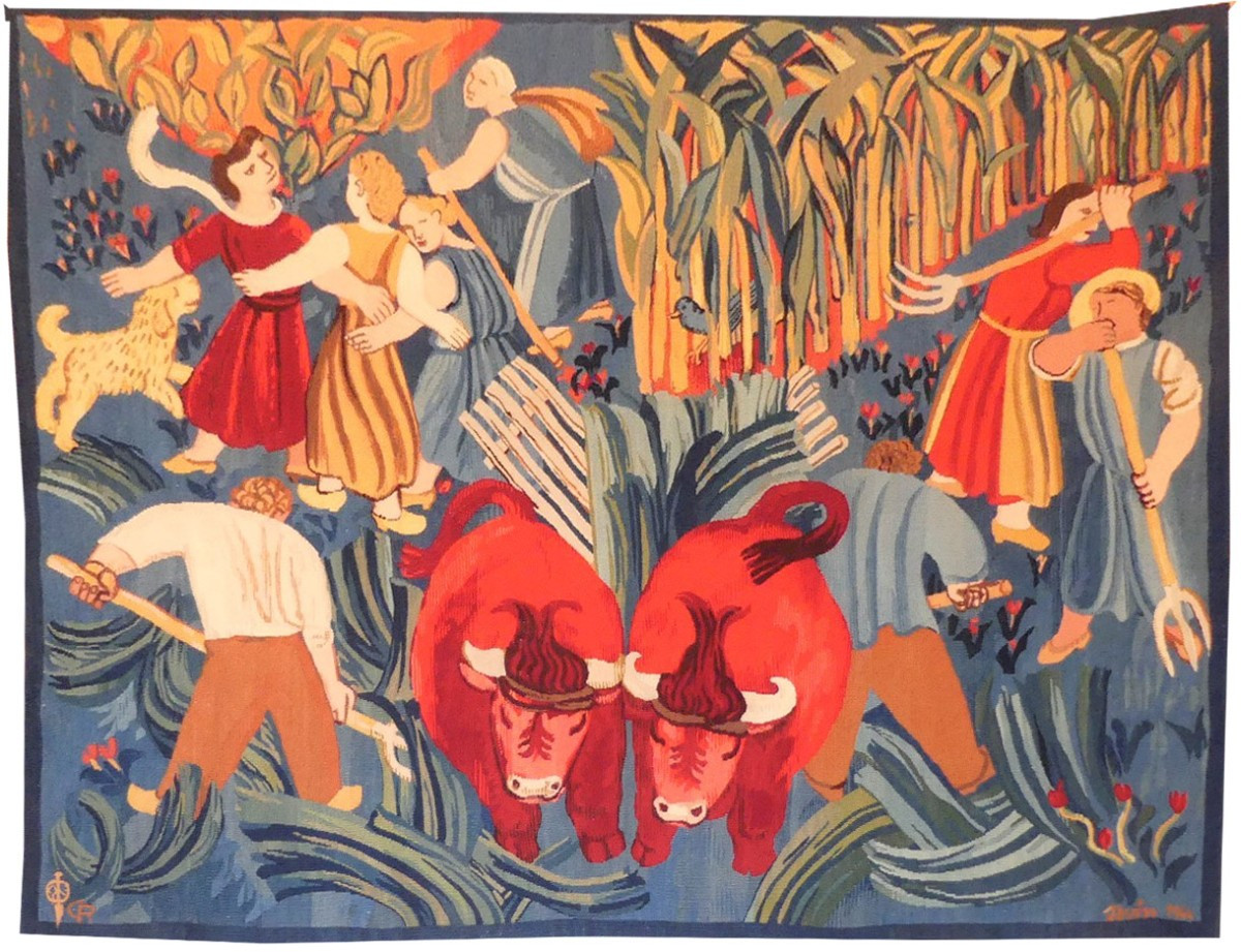Maurice Savin - The Oxen - Tapestry