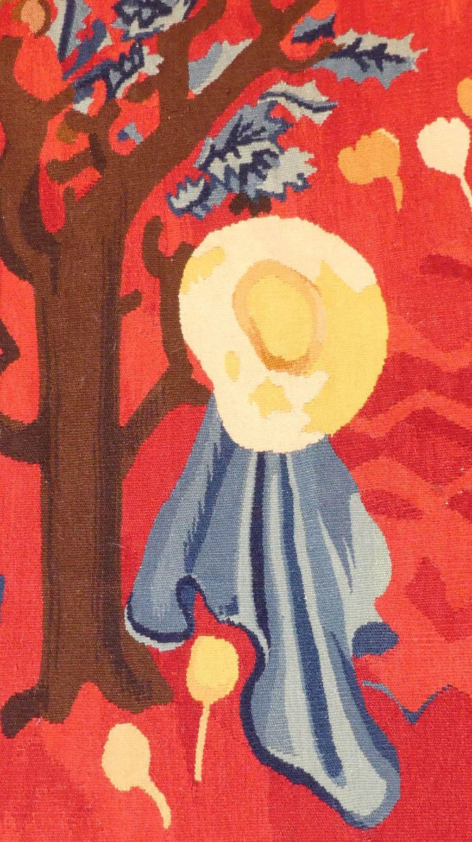 Maurice Savin - Pastorale Rouge - Tapestry-photo-2