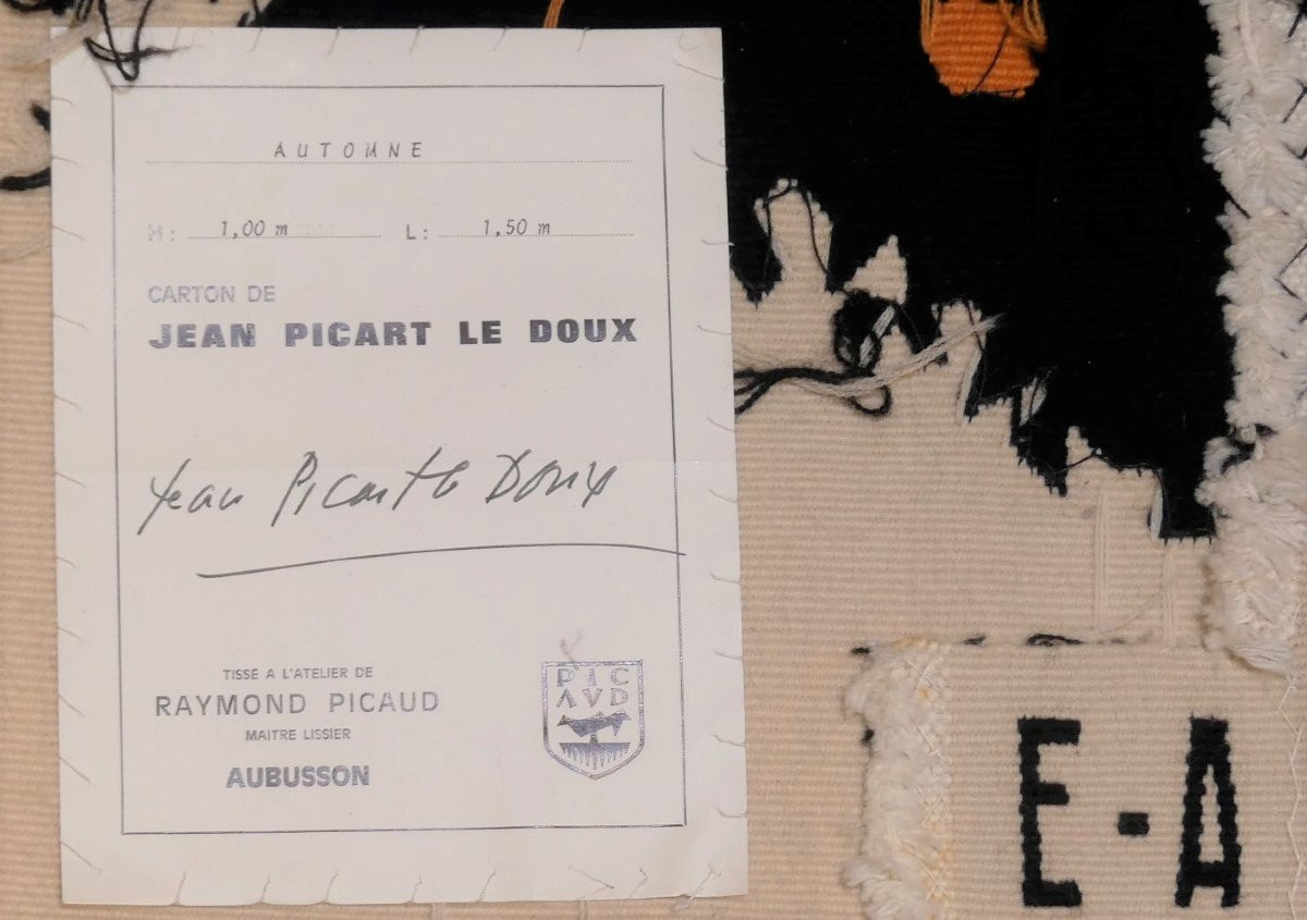 Jean PICART LE DOUX -   Automne   - Tapisserie d'Aubusson-photo-4