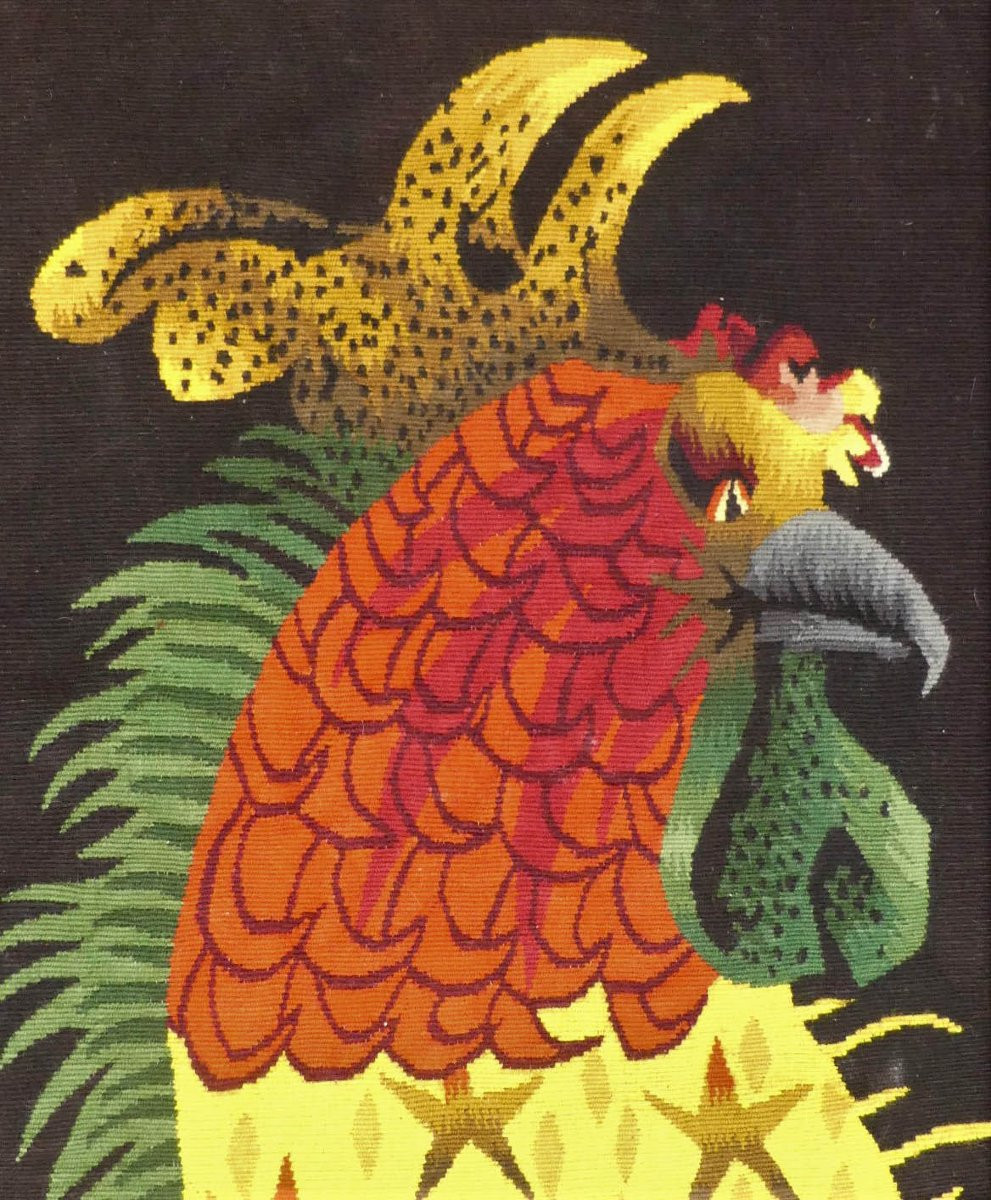 Jean Lurçat  -  Coq -  Tapisserie d'Aubusson-photo-2