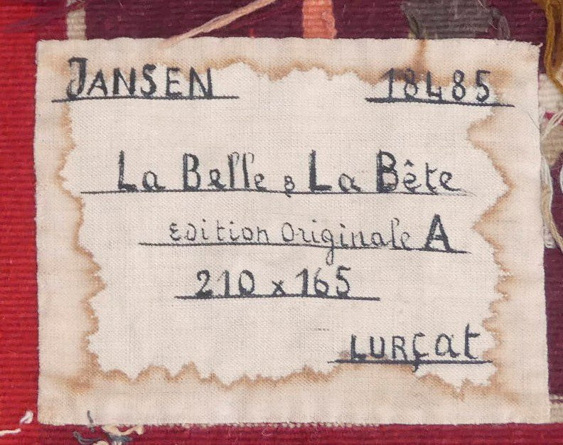 Jean Lurçat - Beauty And The Beast - Aubusson Tapestry-photo-4
