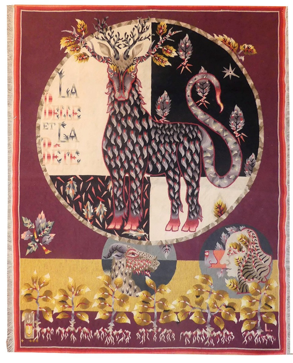 Jean Lurçat - Beauty And The Beast - Aubusson Tapestry
