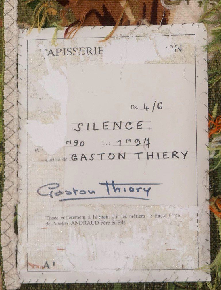 Gaston Thiéry - Silence - Aubusson Tapestry-photo-4