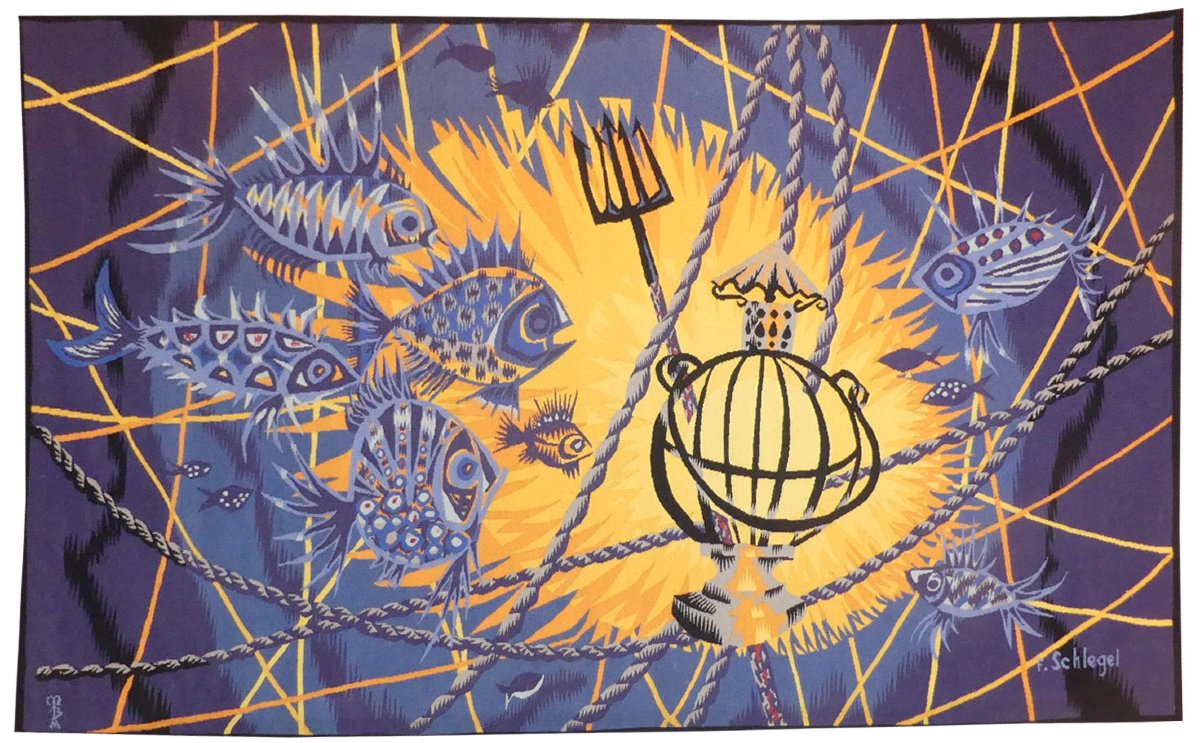 Fernand Schlegel  -  Le Lamparo  -  Aubusson Tapestry