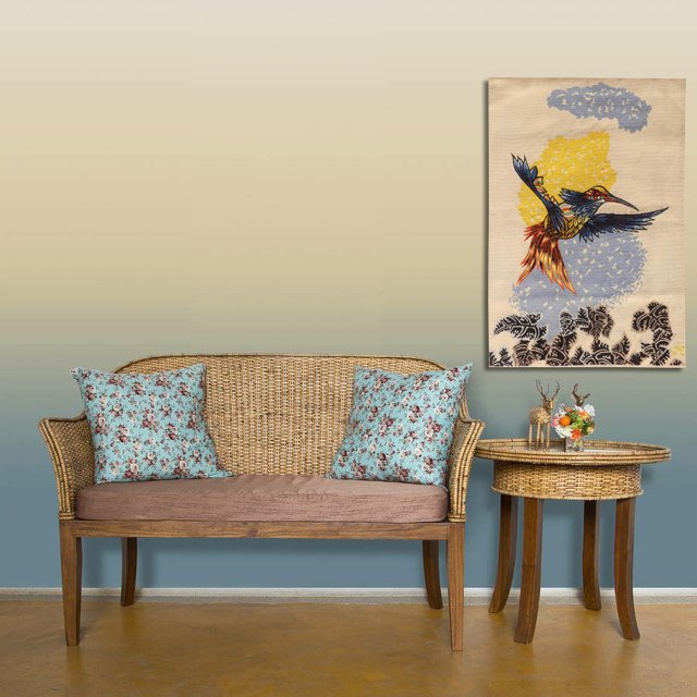 Jean Lurçat -  The Hummingbird - Aubusson Tapestry-photo-4