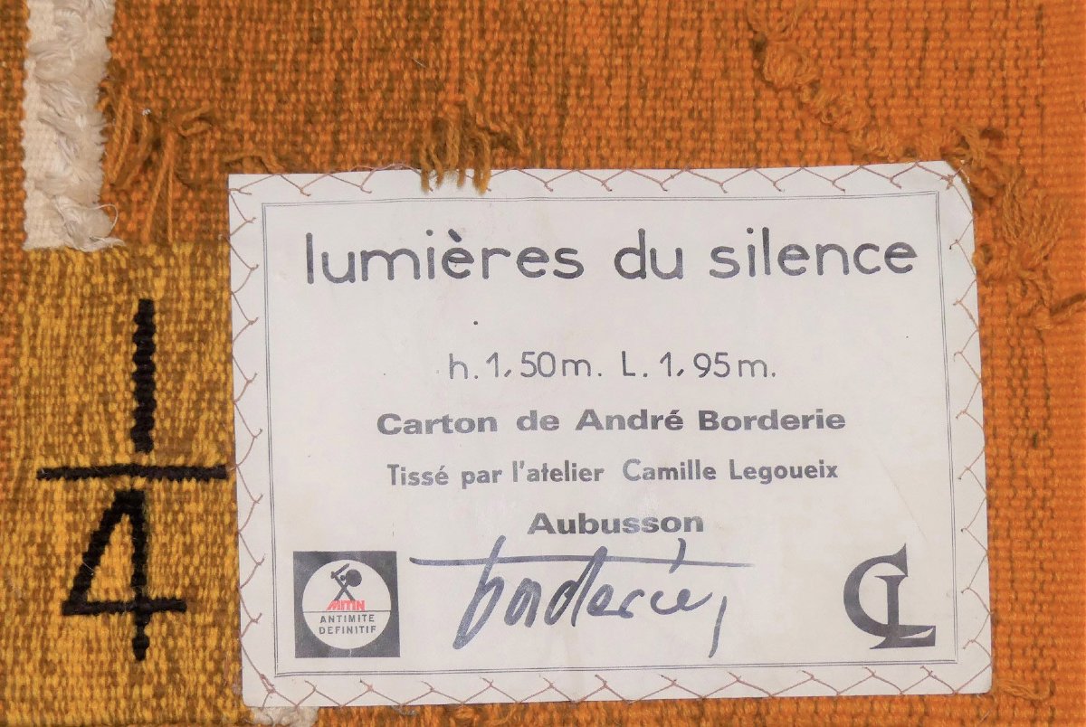 André Borderie   -  Les lumières du silence  -  Tapisserie d'Aubusson-photo-4