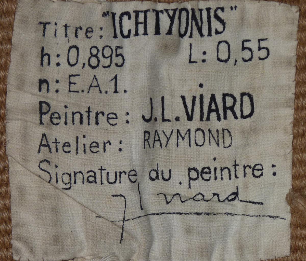 Jean-louis Viard - Ichtyonis - Tapestry-photo-3