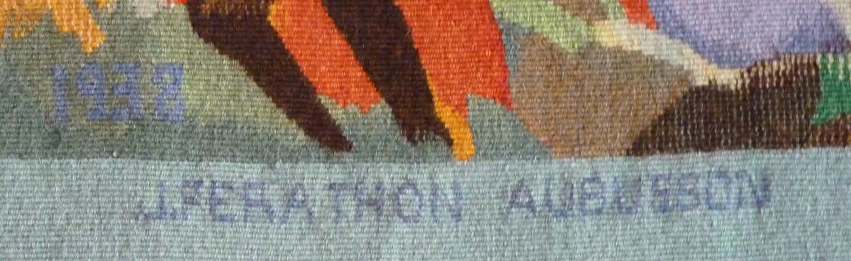 Jeanbazaine - Saint Francis Talking To Animals - Aubusson Tapestry-photo-2