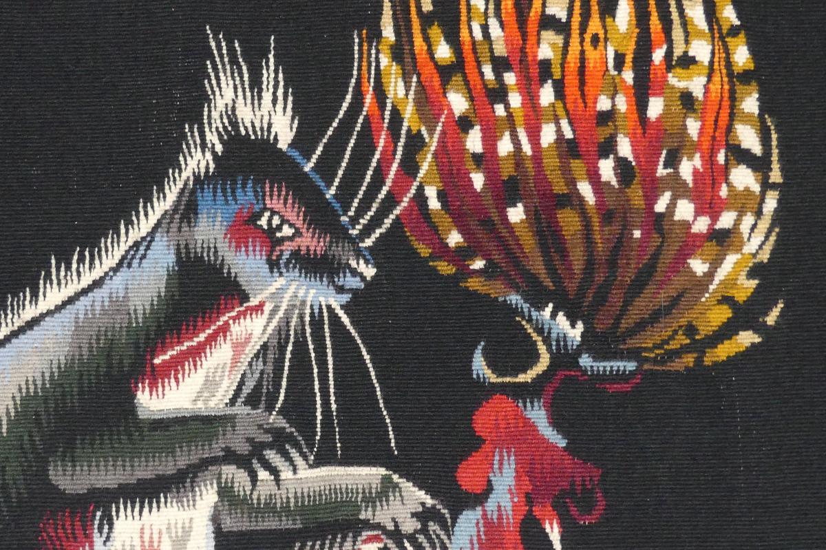 Edmond Dubrunfaut - Fires Aubusson Evening - Tapestry-photo-3