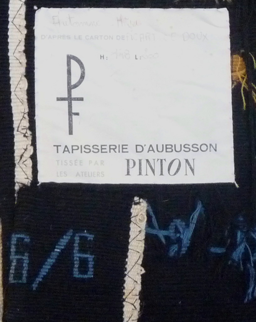 Jean Picart Le Doux - Autumn-winter - Aubusson Tapestry-photo-4