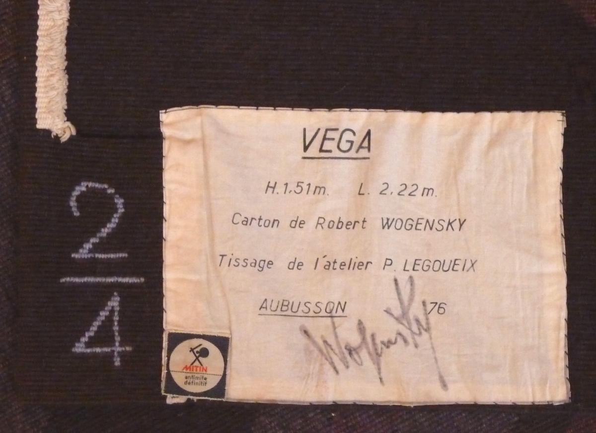 Robert Wogensky - Vega - tapisserie d'Aubusson-photo-4