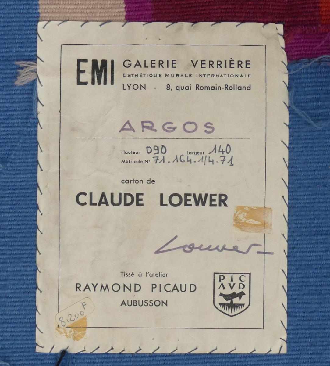 Claude Loewer - Argos - Aubusson Tapestry-photo-4
