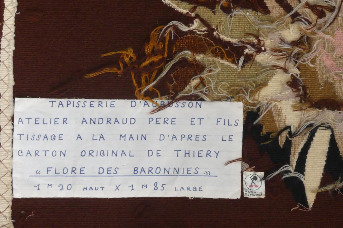 Gaston Thiery - Flore Des Baronnies - Tapisserie d'Aubusson-photo-3
