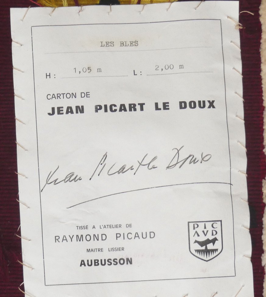 Jean Picart Le Doux - Les Blés - Tapisserie d'Aubusson-photo-1