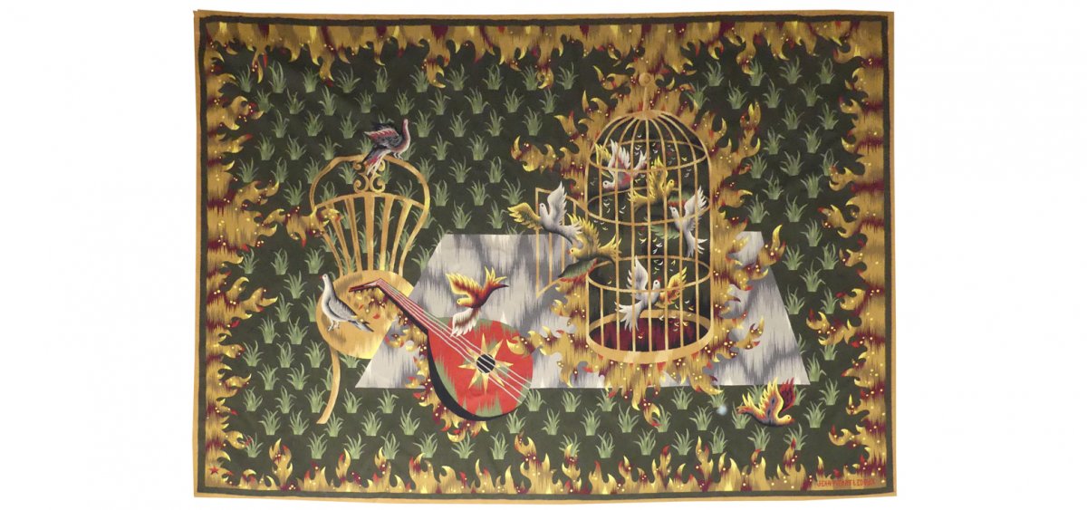 Jean Picart Le Doux - Les Oiseaux S'envolent - Tapisserie d'Aubusson