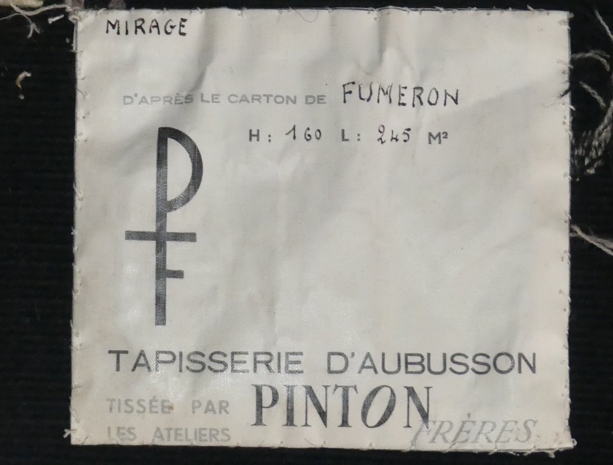 René Fumeron  - Mirage - Tapestry Of Aubusson-photo-4