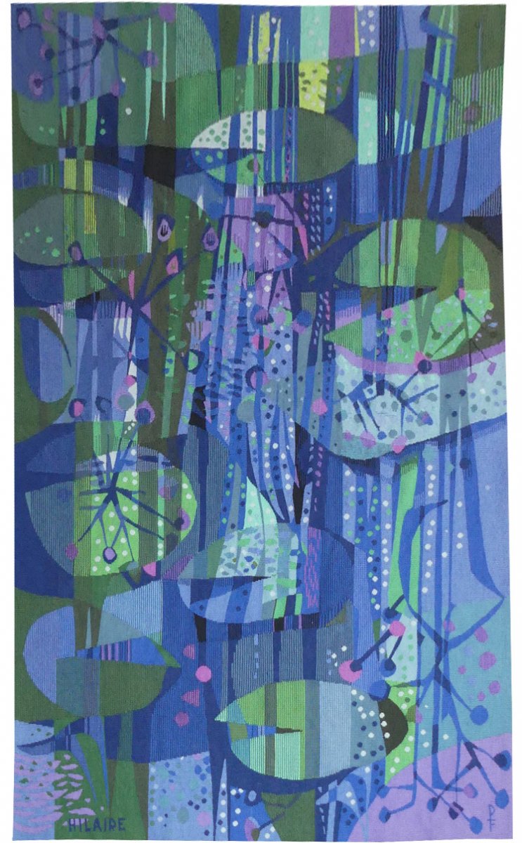 Camille Hilaire - The Water Lilies - Aubusson Tapestry-photo-2