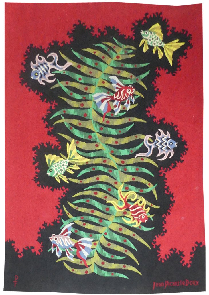 Jean Picart Le Doux - Fish-veil - Aubusson Tapestry-photo-2
