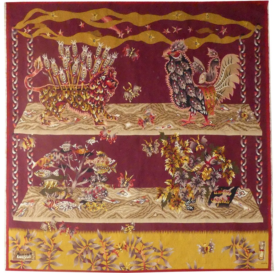 Jean Lurçat - Plant Universe - Aubusson Tapestry-photo-2
