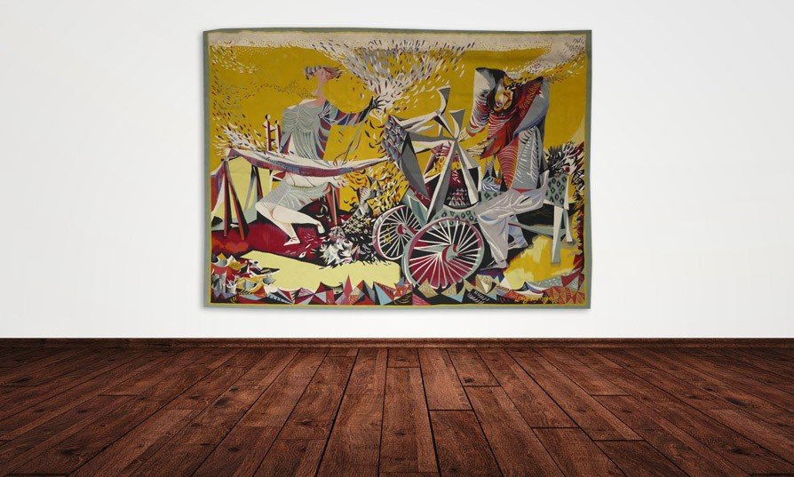 Jacques Lagrange - Suburbs - Aubusson Tapestry