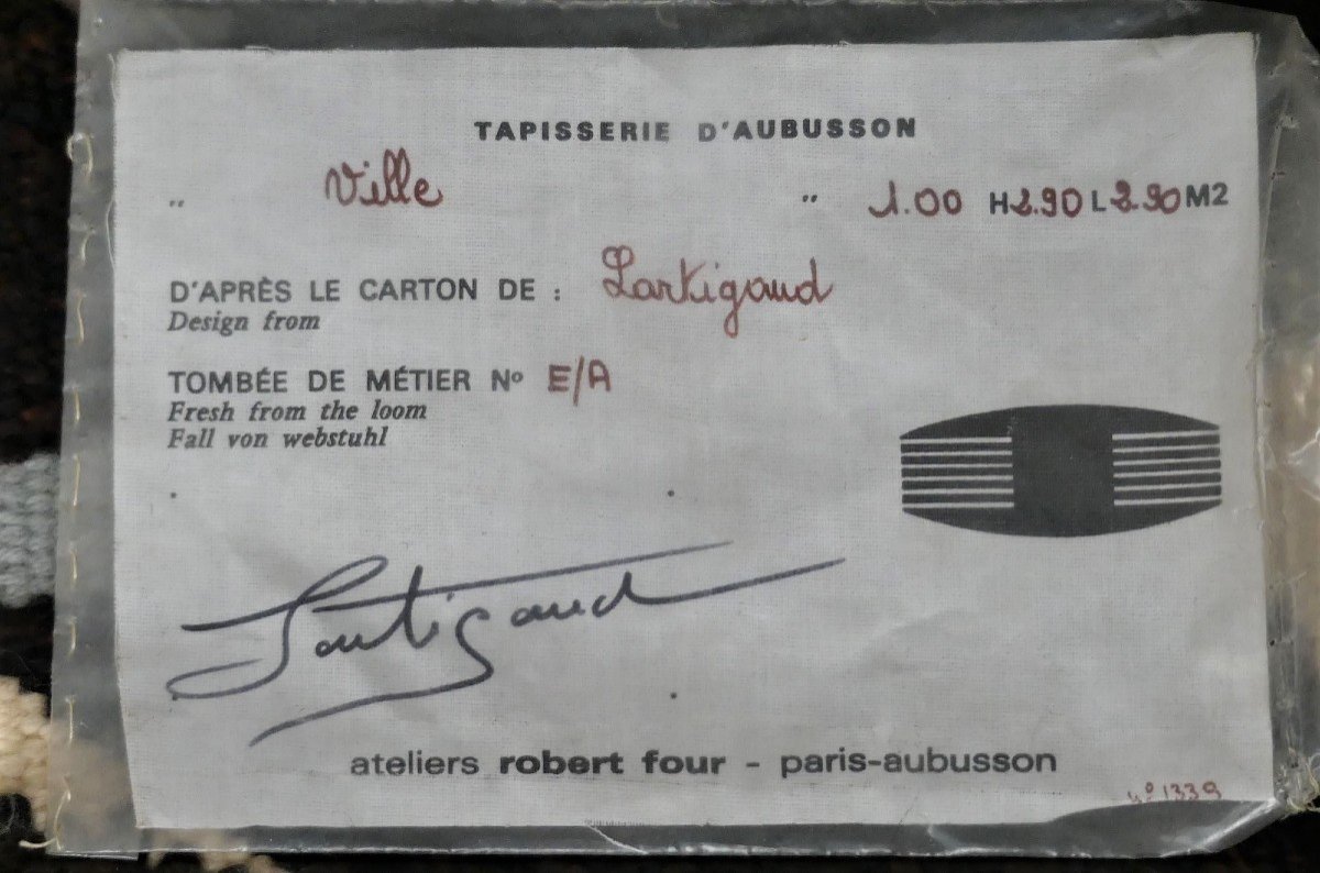 Jean Michel Lartigaud - Aubusson Tapestry City-photo-3