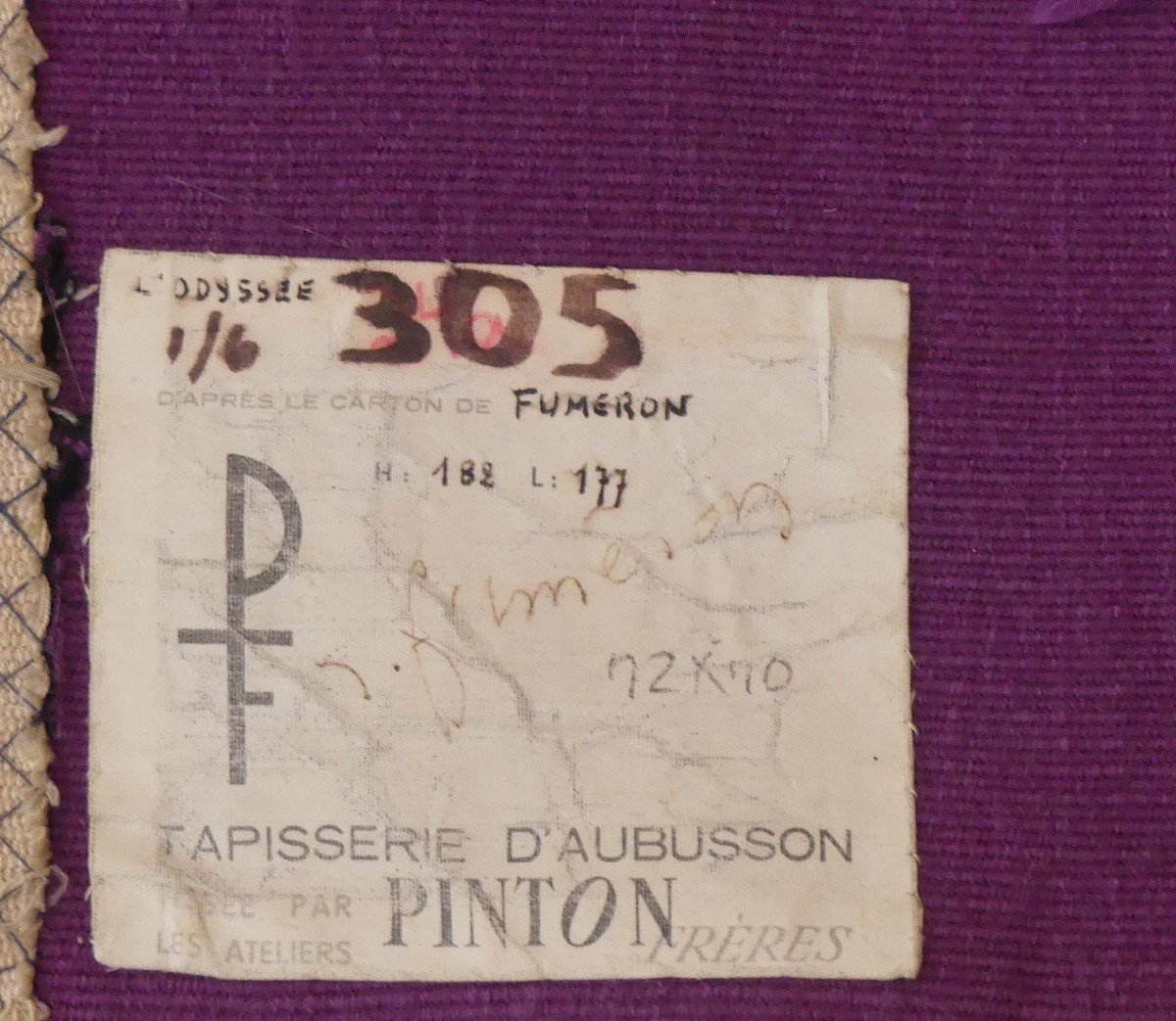 René Fumeron - The Odyssey - Aubusson Tapestry-photo-4