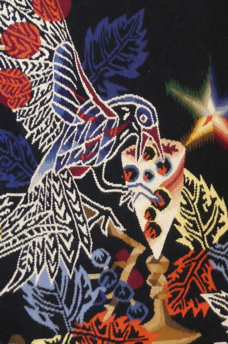 Jean Lurçat - Birds And Bunches - Aubusson Tapestry-photo-2