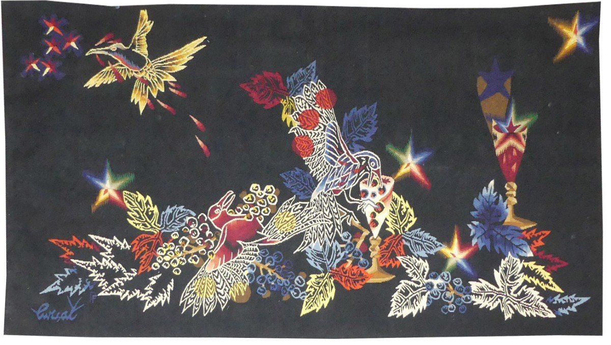 Jean Lurçat - Birds And Bunches - Aubusson Tapestry