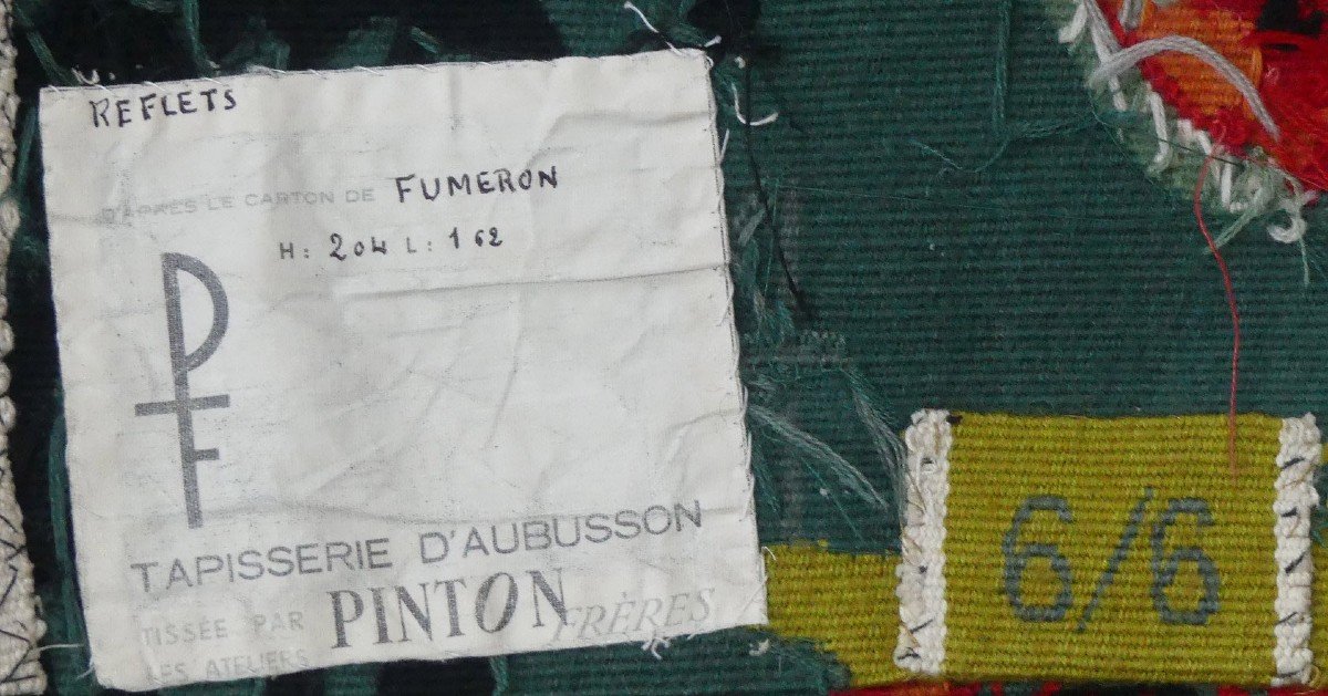 René Fumeron - Reflections - Aubusson Tapestry-photo-4