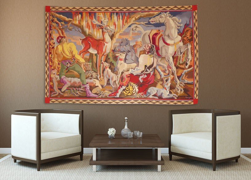Jacques Despierre - The Legend Of Saint Hubert - Aubusson Tapestry