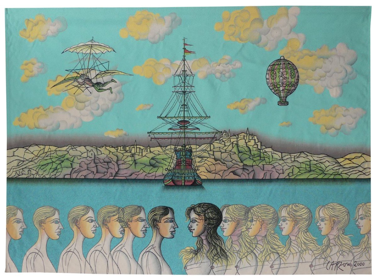 Jean Carzou - Voyages, The 3rd Millennium - Aubusson Tapestry