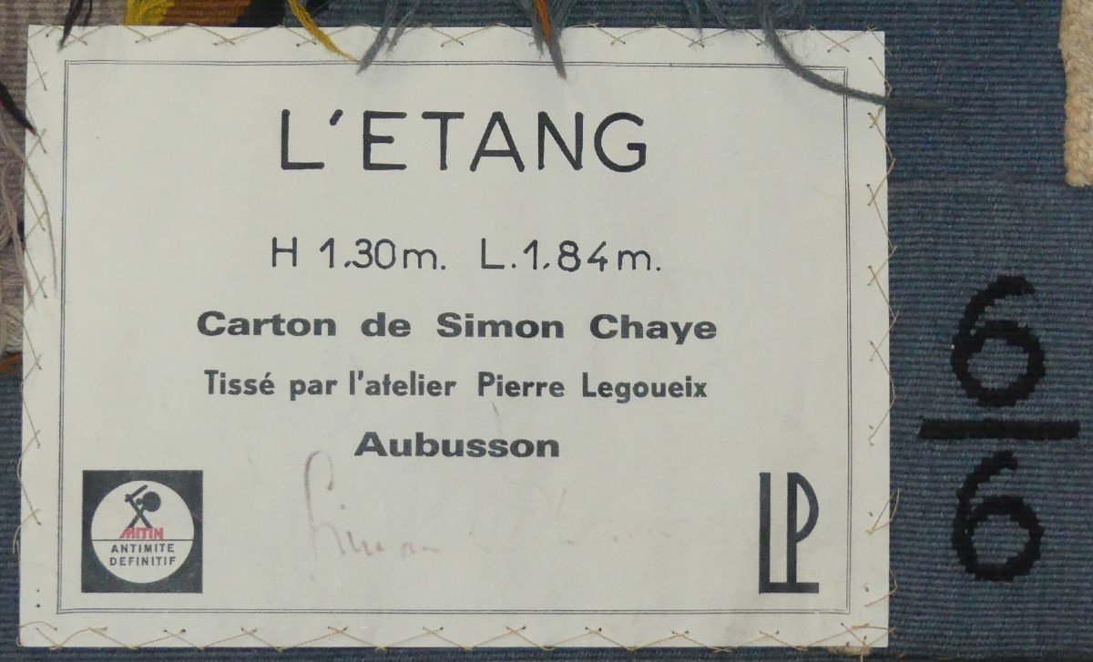 Simon Chaye - l'étang - Tapisserie d'Aubusson -photo-4