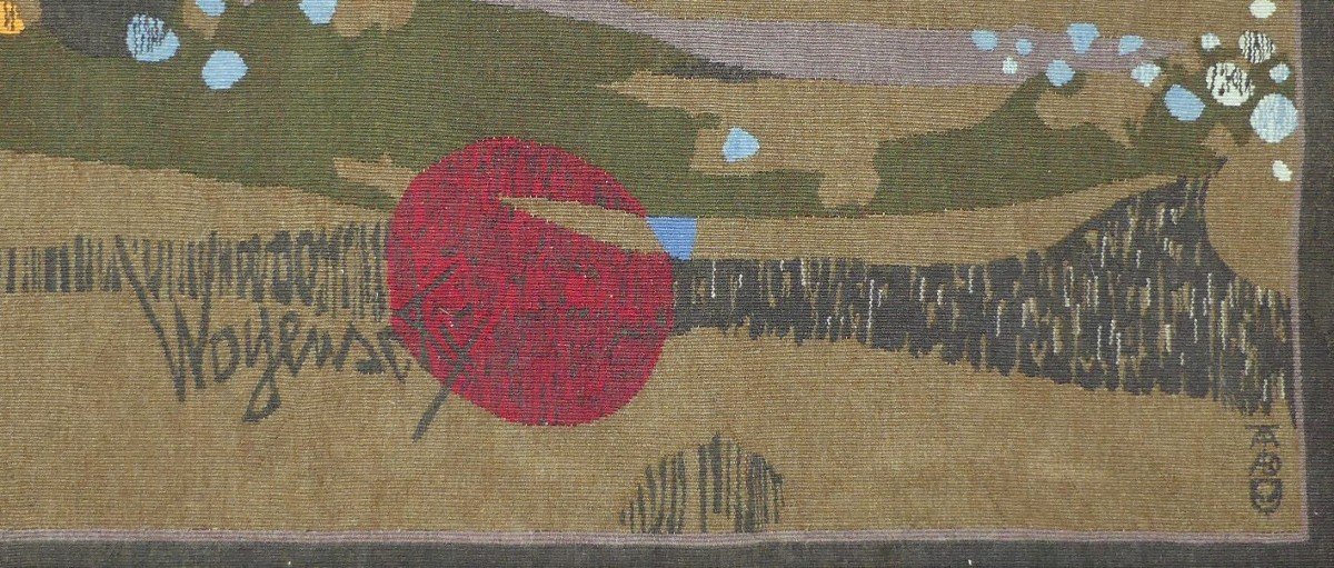 Robert Wogensky - Serpent d'étoiles - Aubusson Tapestry-photo-3
