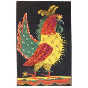 Jean Lurçat  -  Coq -  Tapisserie d'Aubusson
