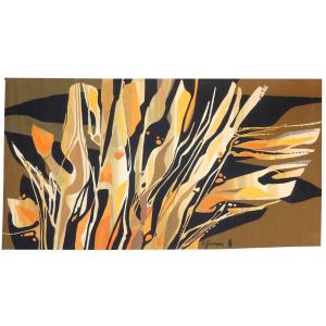 René Fumeron - Flaming Wreath - Aubusson Tapestry
