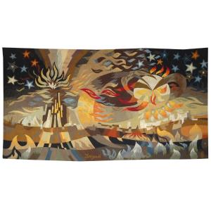 Jean-michel Lartigaud - Interplanetary Games - Aubusson Tapestry