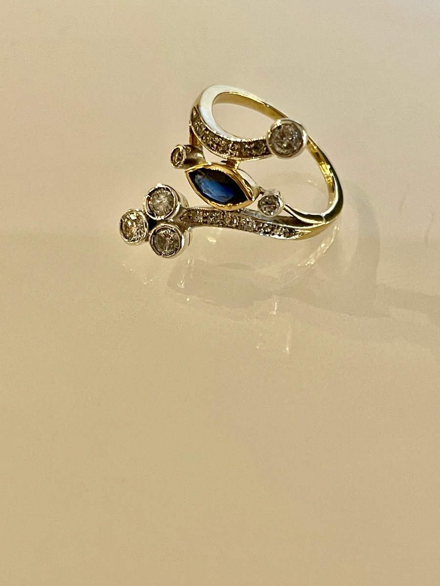 Belle Epoque Sapphire And Diamond Ring-photo-4