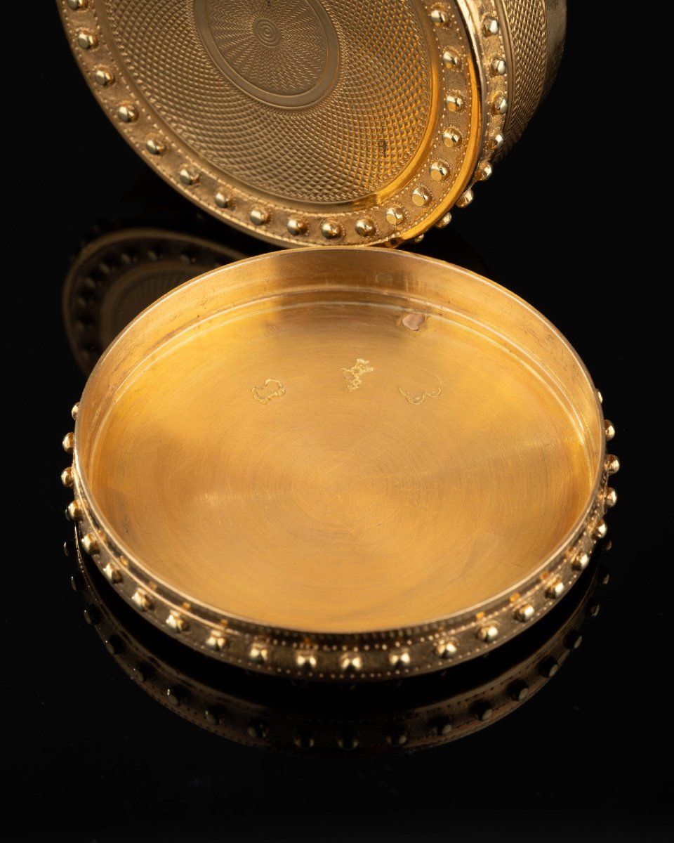 Boite Drageoir En Or d'époque Louis XVI-photo-2