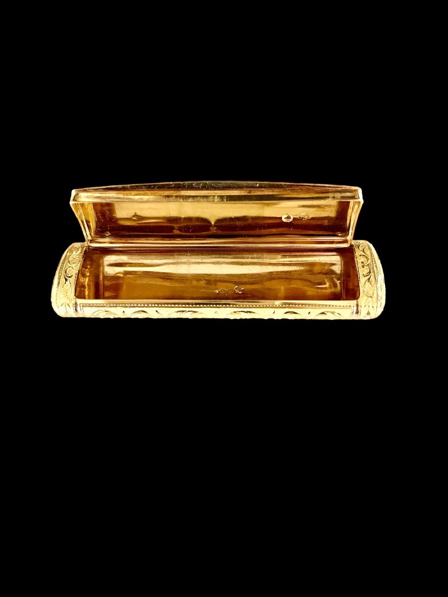 Simon Achile Leger: Small Gold Box From The Empire Period-photo-2