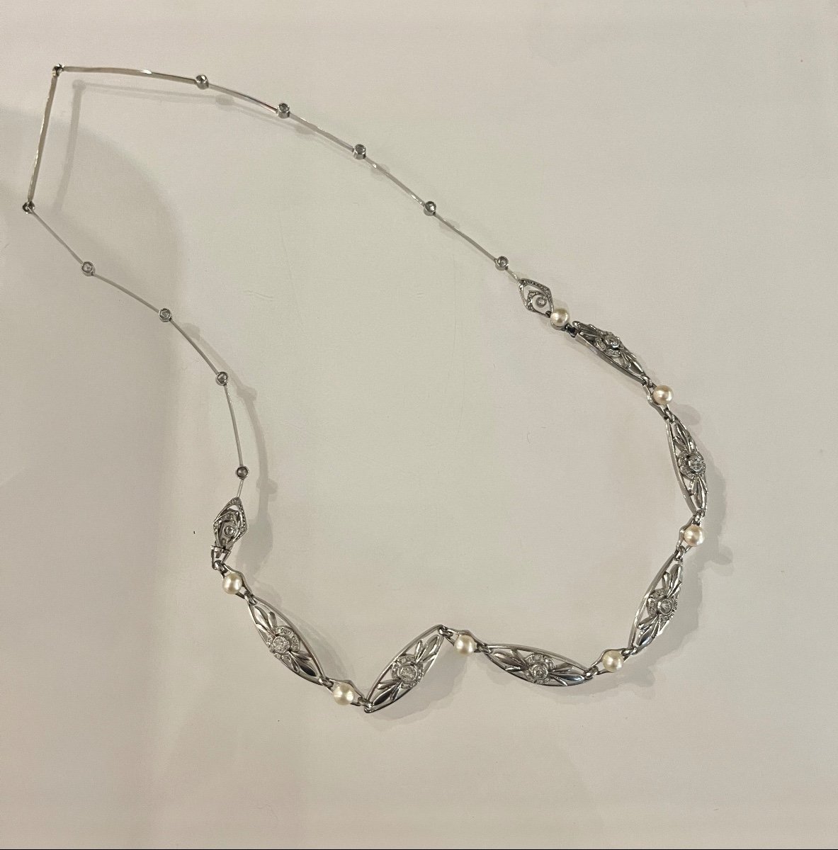 Bracelet Belle époque Transformable En Collier-photo-4