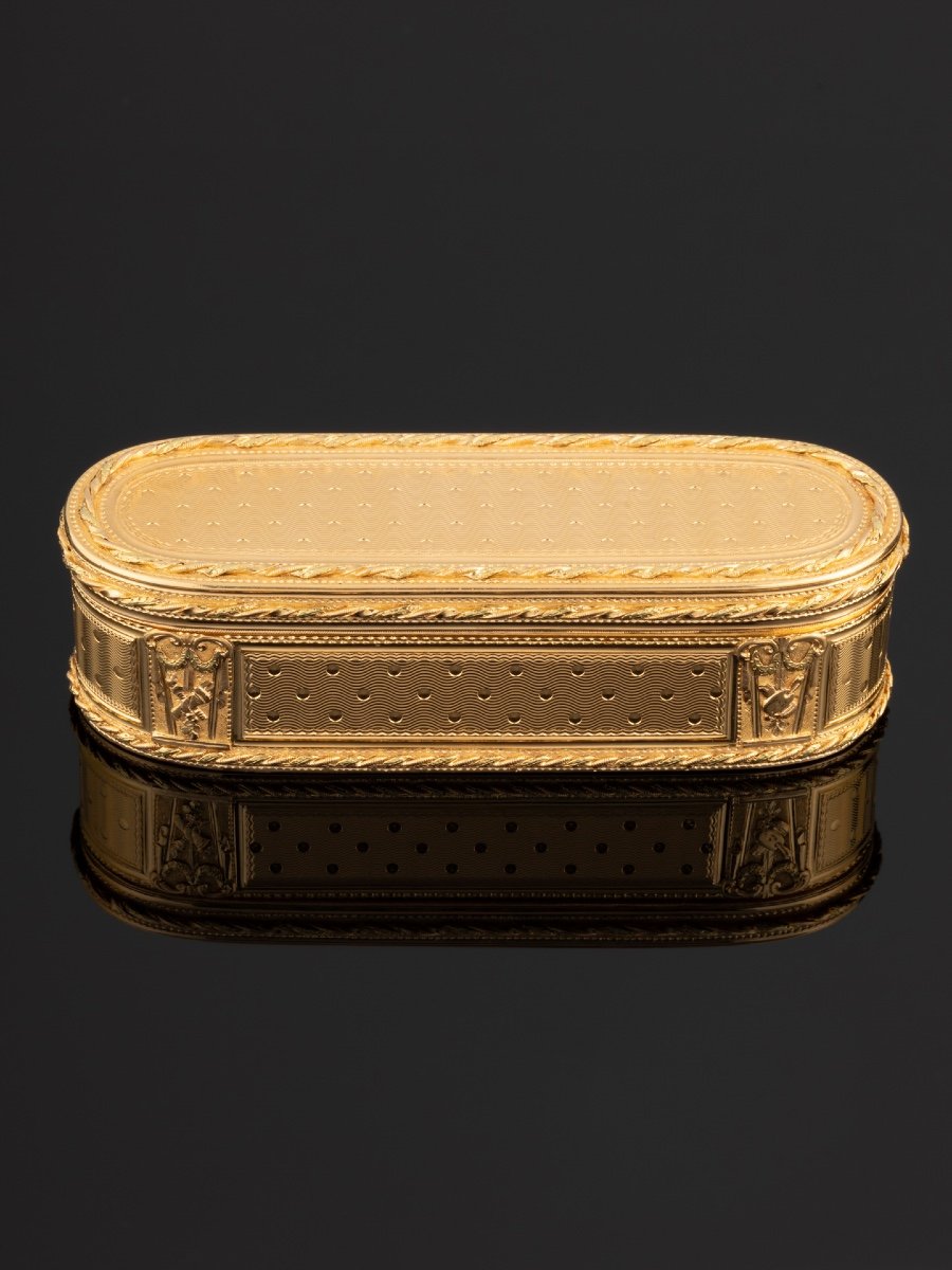 Boite Tabatière En Or d'époque Louis XVI-photo-1