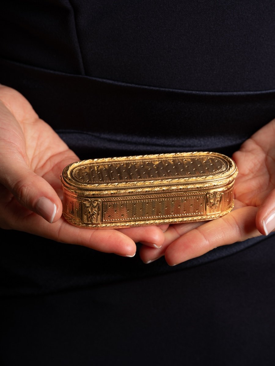 Boite Tabatière En Or d'époque Louis XVI-photo-4
