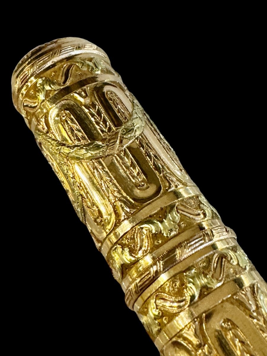 Etui à Cire En Or d'époque  Louis XVI Paris 1774-1780-photo-2